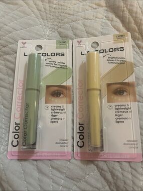 L.A. Colors Color Corrector Duo - Green & Yellow NWT